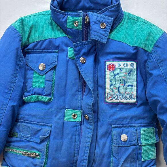 Vintage Blue/Green Coat 3t - Picture 2 of 6